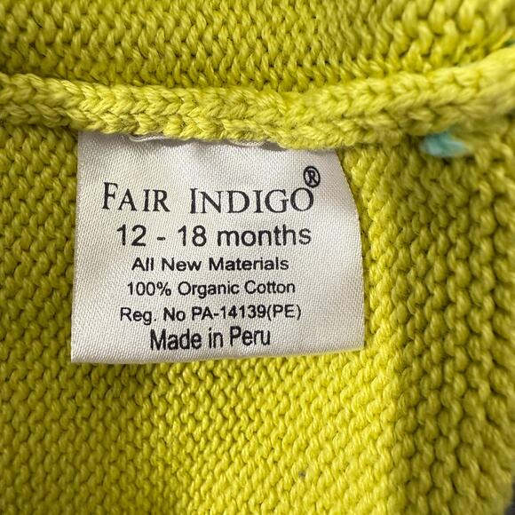 Joobles Fair Indigo Organic Cotton Huggy Bear Hooded Zipper Sweater Baby 12-18M‎ - Picture 6 of 9